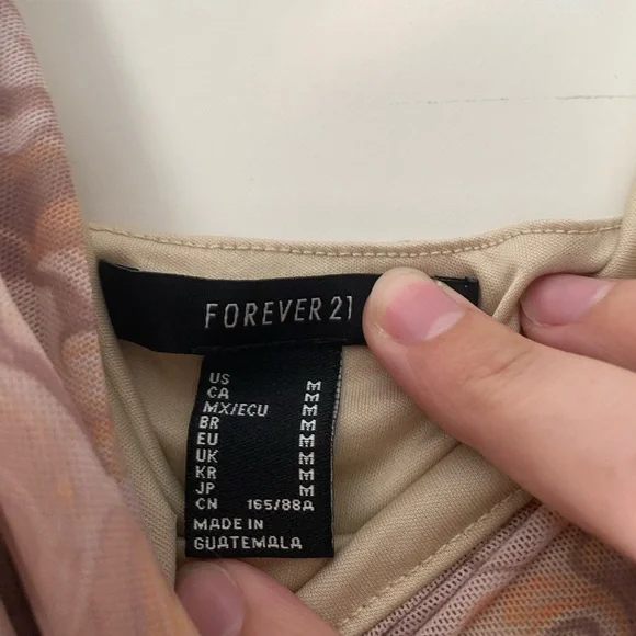 Forever 21 Cowl Neck Bodycon Y2K Dress - Picture 2 of 3